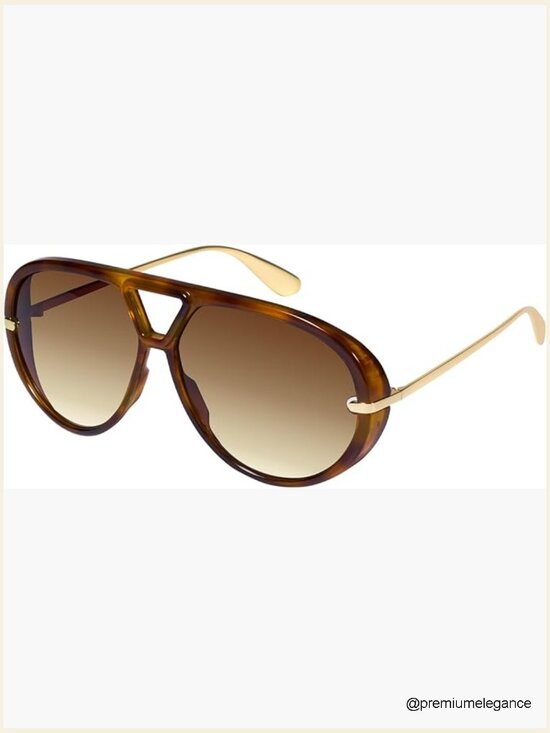 Oversized Aviator Sunglasses with UV400 Protection, Retro Style for Women main image 7